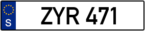 Trailer License Plate